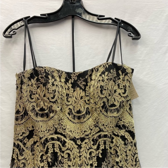 Ivonne D exclusively for Mon Cheri black and gold long gown - Picture 8 of 9